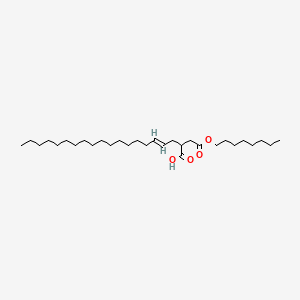 molecular formula C30H56O4 B12657492 Octyl hydrogen 2-octadecenylsuccinate CAS No. 93882-71-4