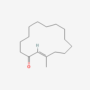 molecular formula C16H28O B12657495 2-Cyclopentadecen-1-one, 3-methyl- CAS No. 22442-01-9