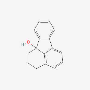 molecular formula C16H14O B12657521 5,6-Dihydrofluoranthen-6a(4H)-ol CAS No. 31398-92-2