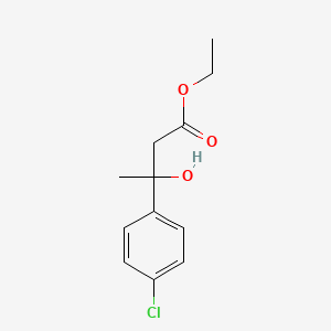 molecular formula C12H15ClO3 B1265757 Ethyl 3-(p-chlorophenyl)-3-hydroxybutyrate CAS No. 21133-98-2