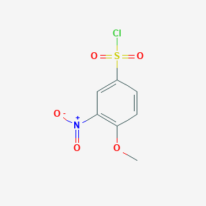 molecular formula C7H6ClNO5S B1265760 Benzenesulfonyl chloride, 4-methoxy-3-nitro- CAS No. 22117-79-9
