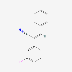 molecular formula C15H10IN B12657605 2-(3-Iodophenyl)-3-phenylacrylonitrile CAS No. 7496-25-5