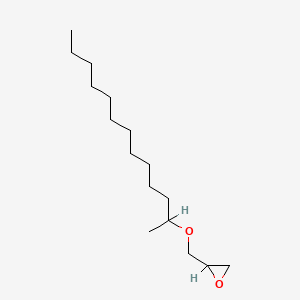 molecular formula C16H32O2 B12657630 (((Methyldodecyl)oxy)methyl)oxirane CAS No. 94247-84-4