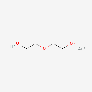 molecular formula C4H9O3Zr+3 B12657633 2-(2-hydroxyethoxy)ethanolate;zirconium(4+) CAS No. 154906-09-9