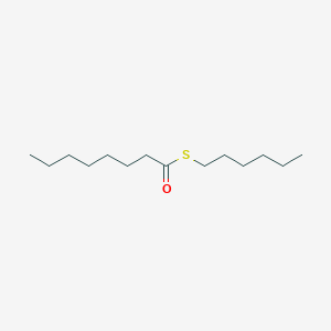 molecular formula C14H28OS B12657646 Octanethioic acid, hexyl ester CAS No. 55590-85-7