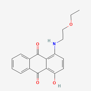 molecular formula C18H17NO4 B12657654 1-[(2-Ethoxyethyl)amino]-4-hydroxyanthraquinone CAS No. 94313-82-3