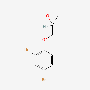 B1265766 2,4-Dibromophenyl glycidyl ether CAS No. 20217-01-0