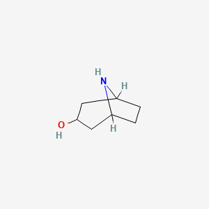 molecular formula C7H13NO B1265769 8-Azabicyclo[3.2.1]octan-3-ol CAS No. 501-33-7