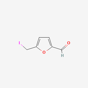 molecular formula C6H5IO2 B12657712 5-(Iodomethyl)-2-furaldehyde CAS No. 76154-40-0