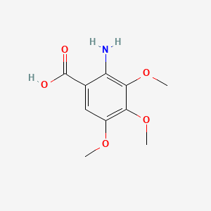 molecular formula C10H13NO5 B1265772 2-Amino-3,4,5-trimethoxybenzoic acid CAS No. 61948-85-4