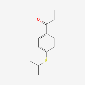 molecular formula C12H16OS B12657722 4'-(Isopropylthio)propiophenone CAS No. 69708-38-9