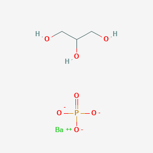 molecular formula C3H8BaO7P- B12657731 Barium glycerol phosphate CAS No. 84713-18-8