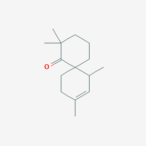 molecular formula C15H24O B12657764 Spiro(5.5)undec-8-en-1-one, 2,2,7,9-tetramethyl- CAS No. 502847-01-0