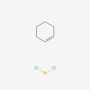 molecular formula C6H10Cl2Pt B12657767 Dichloro((1,2-eta)-cyclohexene)platinum CAS No. 97158-13-9