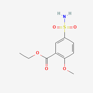 molecular formula C10H13NO5S B1265779 Ethyl 2-methoxy-5-sulfamoylbenzoate CAS No. 33045-53-3