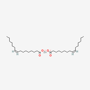 molecular formula C32H58O4Zn B12657790 Zinc (Z)-hexadec-9-enoate CAS No. 67627-66-1
