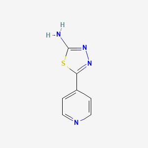molecular formula C7H6N4S B1265781 5-(Pyridin-4-yl)-1,3,4-thiadiazol-2-amine CAS No. 2002-04-2