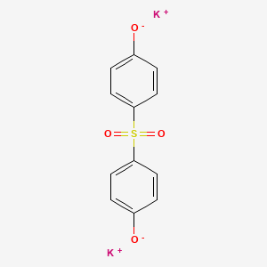 molecular formula C12H8K2O4S B12657834 Dipotassium p,p'-sulphonylbis(phenolate) CAS No. 38980-60-8