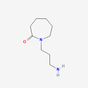 molecular formula C9H18N2O B1265785 2H-Azepin-2-one, 1-(3-aminopropyl)hexahydro- CAS No. 24566-95-8