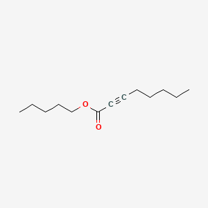 molecular formula C13H22O2 B12657851 2-Octynoic acid, pentyl ester CAS No. 10484-32-9