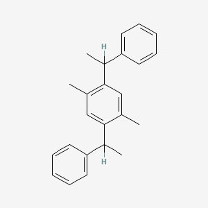 molecular formula C24H26 B12657877 2,5-Bis(1-phenylethyl)-p-xylene CAS No. 84255-47-0