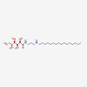 molecular formula C25H52N2O6 B12657884 N-(3-(Hexadecylamino)propyl)-D-gluconamide CAS No. 86702-62-7