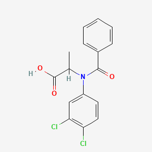 molecular formula C16H13Cl2NO3 B1265791 Benzoylprop CAS No. 22212-56-2