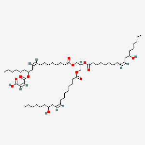 molecular formula C61H106O12 B12657915 Ricinoleyl monomaleate triglyceride CAS No. 228412-48-4