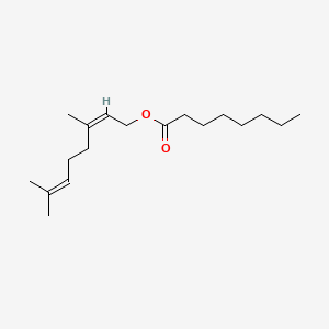 molecular formula C18H32O2 B12657956 (Z)-3,7-Dimethyl-2,6-octadienyl octanoate CAS No. 71648-18-5