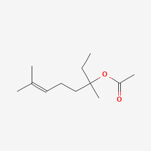 molecular formula C12H22O2 B12657958 3,7-Dimethyloct-6-en-3-yl acetate CAS No. 50373-60-9
