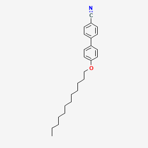 molecular formula C25H33NO B1265800 [1,1'-Biphenyl]-4-carbonitrile, 4'-(dodecyloxy)- CAS No. 57125-50-5