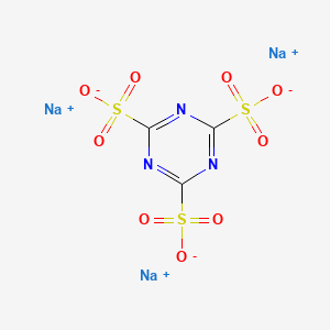 molecular formula C3N3Na3O9S3 B12658014 Trisodium 1,3,5-triazine-2,4,6-trisulphonate CAS No. 85391-96-4