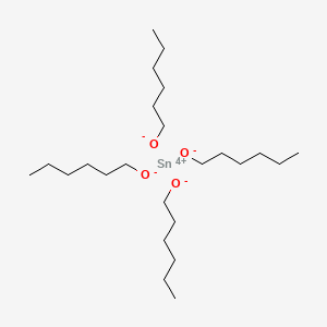 molecular formula C24H52O4Sn B12658017 Tin tetra(hexanolate) CAS No. 93840-03-0