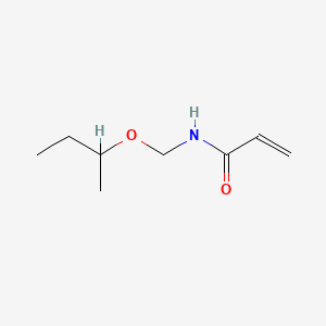 molecular formula C8H15NO2 B12658031 N-[(1-Methylpropoxy)methyl]acrylamide CAS No. 94213-15-7