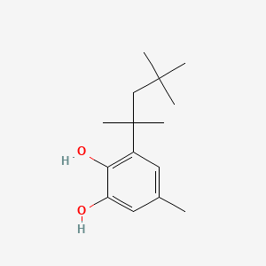 molecular formula C15H24O2 B1265804 5-Methyl-3-(1,1,3,3-tetramethylbutyl)pyrocatechol CAS No. 2213-68-5