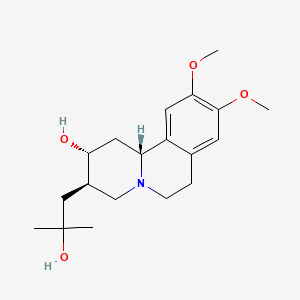 molecular formula C19H29NO4 B12658060 Valbenazine metabolite M10B CAS No. 7744-55-0