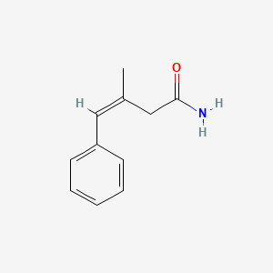 molecular formula C11H13NO B12658142 beta-benzalbutyramide, Z- CAS No. 26121-48-2