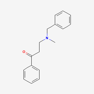 molecular formula C17H19NO B1265815 3-[Benzyl(methyl)amino]-1-phenylpropan-1-one CAS No. 21970-65-0