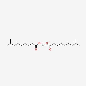 molecular formula C20H38O4Zr B12658171 Zirconium(2+) isodecanoate CAS No. 93965-25-4