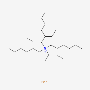 molecular formula C26H56BrN B12658183 Ethyltris(2-ethylhexyl)ammonium bromide CAS No. 94277-36-8