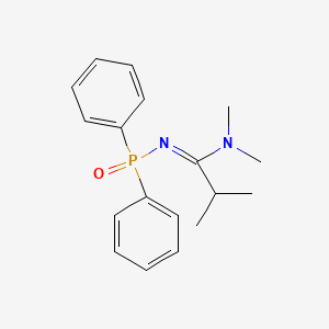 molecular formula C18H23N2OP B12658197 N'-(Diphenylphosphoryl)-N,N,2-trimethylpropanimidamide CAS No. 4020-96-6