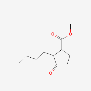 molecular formula C11H18O3 B12658214 Methyl 2-butyl-3-oxocyclopentanecarboxylate CAS No. 37172-61-5