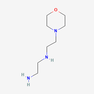 molecular formula C8H19N3O B1265823 1,2-Ethanediamine, N-[2-(4-morpholinyl)ethyl]- CAS No. 5625-80-9