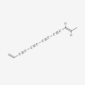molecular formula C13H8 B12658247 1,11-Tridecadiene-3,5,7,9-tetrayne CAS No. 2345-16-6