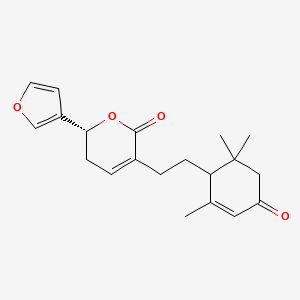 molecular formula C20H24O4 B12658250 Hebeclinolide CAS No. 63147-18-2