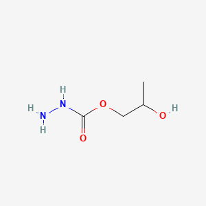 molecular formula C4H10N2O3 B12658260 2-Hydroxypropyl carbazate CAS No. 66470-91-5