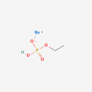 molecular formula C2H6NaO4P B12658267 Phosphoric acid, ethyl ester, sodium salt CAS No. 85497-01-4