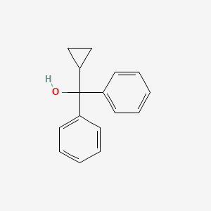 molecular formula C16H16O B1265827 Cyclopropyldiphenylcarbinol CAS No. 5785-66-0