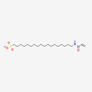 molecular formula C21H41NO4S B12658278 ((1-Oxoallyl)amino)octadecanesulphonic acid CAS No. 93858-81-2