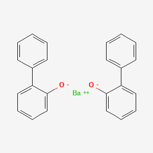 molecular formula C24H18BaO2 B12658284 Barium (1,1'-biphenyl)-2-olate CAS No. 84604-76-2